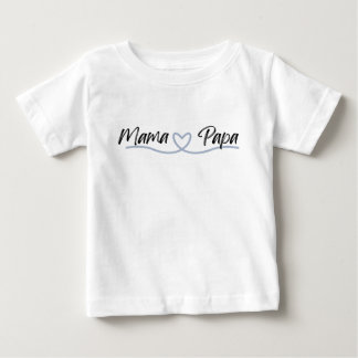 Pour Bébé Mignon maman Papa avec T-shirt Heart Baby