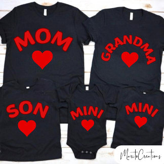 Pour Bébé MINI T-shirt for kids in couple with mom