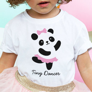 Pour Bébé Minuscule Danseur Panda Ballerina T-shirt
