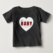 Pour Bébé Modern Personalized Baby Heart T-Shirt (Devant)