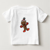 Pour Bébé Mon 1er T-shirt Baby Gingerbread de Noël (Dos)
