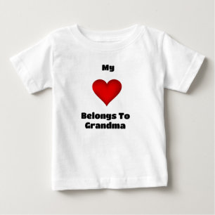 Pour Bébé Mon ♥️ Appartient À Grand-Mère T-shirt