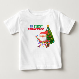 Pour Bébé Mon premier T-shirt BabY de Noël