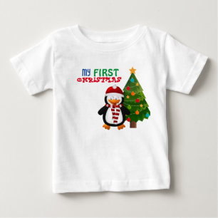 Pour Bébé Mon premier T-shirt BabY de Noël