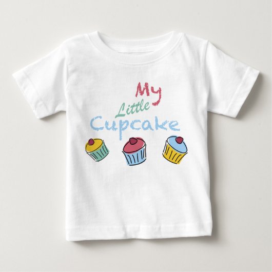 Pour Bébé Mon T-Shirt Petits Enfants Cupcake (Devant)