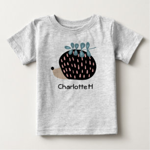 Pour Bébé Nom personnalisé de la petite hérisson T-shirt p