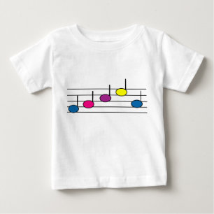 Pour Bébé Notes musicales T-shirt enfant