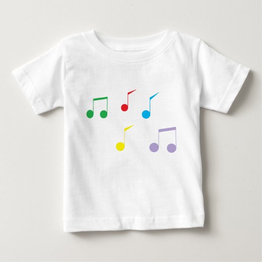 Pour Bébé Notes musicales T-shirt Toddler à manches longues (Devant)