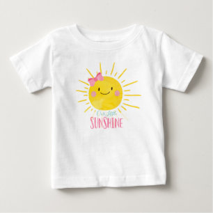 Pour Bébé Notre Petit T-shirt Été Fille Rose Sunshine