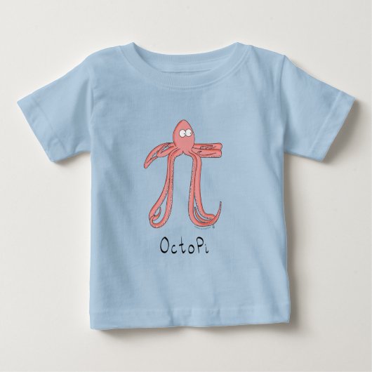 Pour Bébé Octopi Pi Cute Math Pi Day Baby T-Shirt (Devant)