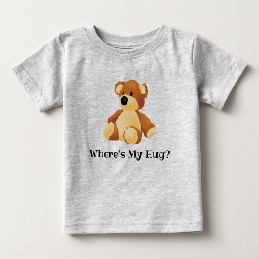 Pour Bébé Où est mon T-shirt Teddy Hug (Devant)