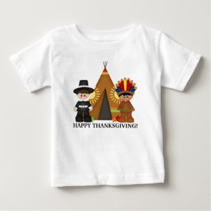 Pour Bébé Pèlerin de thanksgiving et T-shirt indien de béb