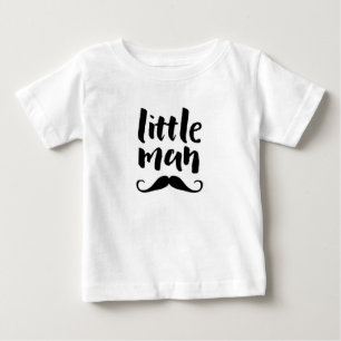 Pour Bébé Petit homme moustache typographie enfants T-shirt