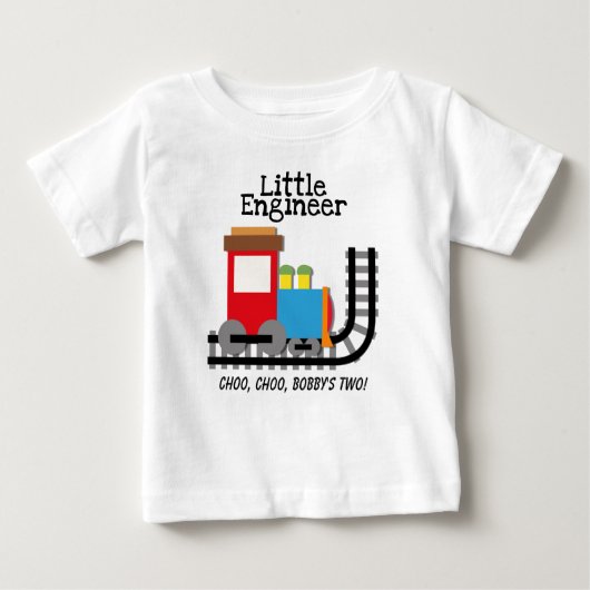Pour Bébé Petit T-shirt de coutume d'ingénieur (Devant)