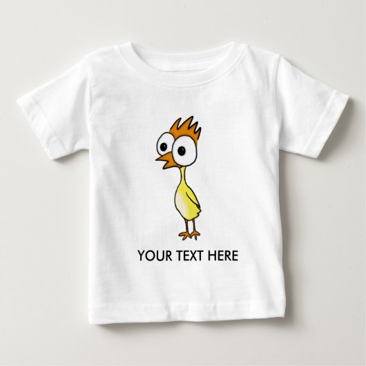 Pour Bébé Petit T-shirt de nourrisson de poussin (Devant)