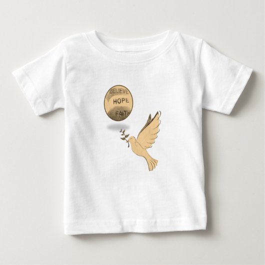 Pour Bébé Petit T-shirt Dove (Devant)