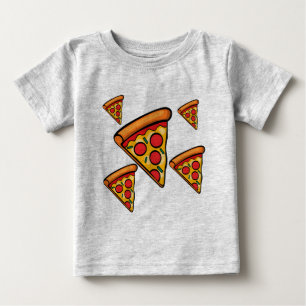 Pour Bébé Pizza Friday Design - Baby Fine Jersey T-Shirt