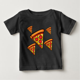 Pour Bébé Pizza Friday Design - Baby Fine Jersey T-Shirt