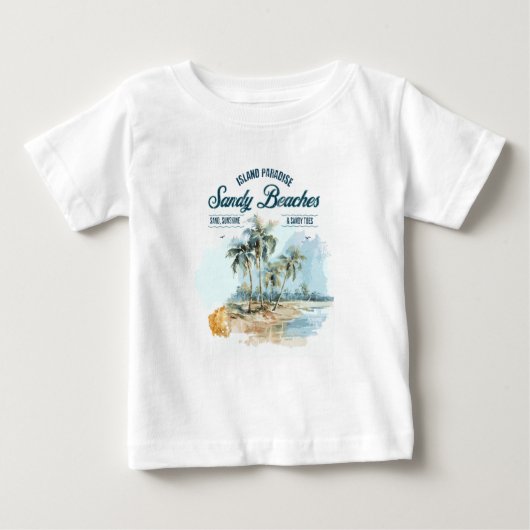 Pour Bébé Plages de sable T-shirt enfant (Devant)