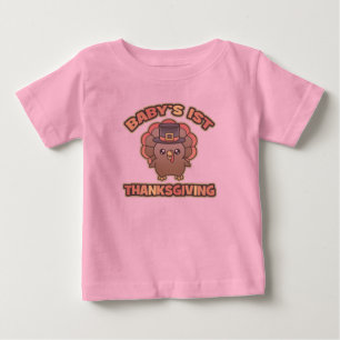 Pour Bébé Premier T-shirt de nourrisson du thanksgiving du