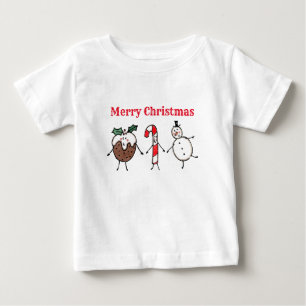 Pour Bébé Pudding de Noël, Snowman et T-shirt Sucre de canne
