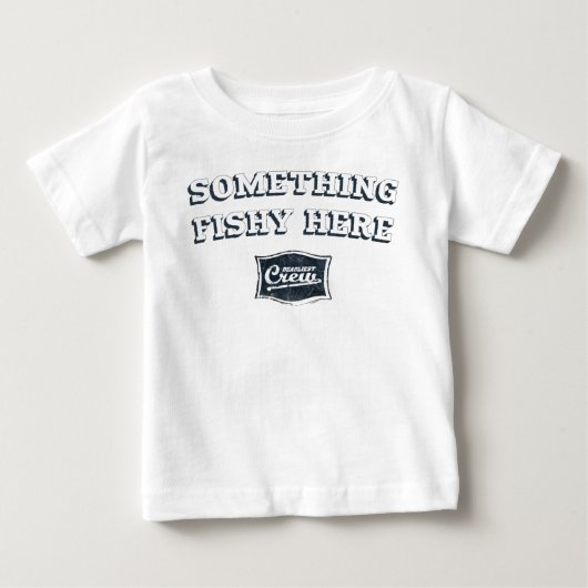 Pour Bébé Quelque chose ici T-shirt de poisson (Devant)