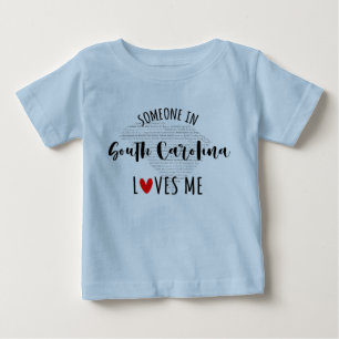 Pour Bébé Quelqu'Un En Caroline Du Sud M'Aime Un T-shirt Béb