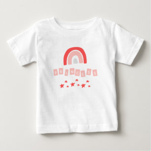 Pour Bébé Red Rainbow Princess Stars Baby Girl T-shirt
