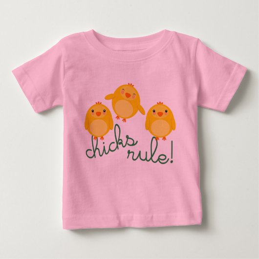 Pour Bébé RÈGLE DE POUSSINS ! - T-shirt (Devant)