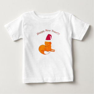 Pour Bébé Renard New Year Custom Baby T-shirt