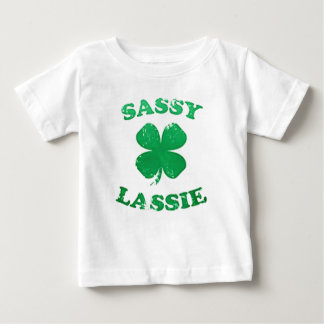 Pour Bébé Sassy Lassie St. Patrick's Day Baby T-Shirt