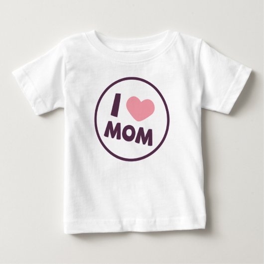 Pour Bébé Simple I Love Maman's Day | T-shirt Ruffle (Devant)