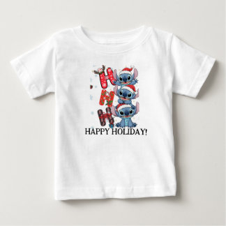 Pour Bébé Simple T-shirt de salutation Stich
