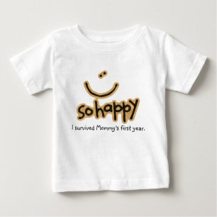 Pour Bébé So Happy : J'ai survécu au T-shirt de la première 