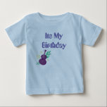 Pour Bébé Son t-shirt My Birthday avec avant et arrière Text<br><div class="desc">Jolie T-shirt</div>