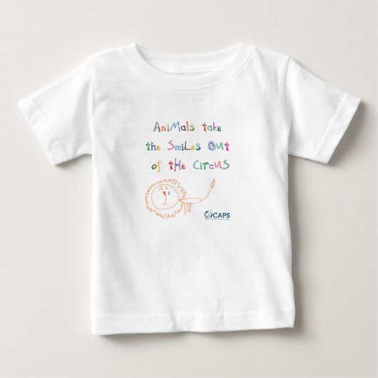 Pour Bébé "Sourit" le T-shirt d'enfant en bas âge de (Devant)