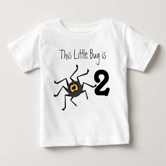 Pour Bébé Spider Bug Personnalisable T-shirt Anniversaire (Devant)