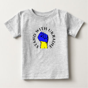 Pour Bébé STAND AVEC T-shirt UKRAINE