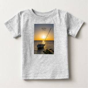 Pour Bébé Sunset Sailboat Shipwreck Gulf Breeze Baby T-shirt