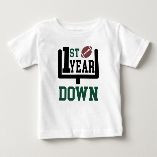 Pour Bébé T-shirt 1ère année de bas de football (Devant)