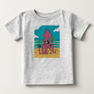 Pour Bébé T-shirt 4 de calmar de Bro
