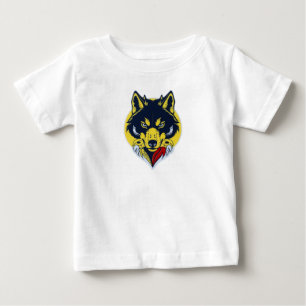 Pour Bébé T-Shirt à tête de loup féroce
