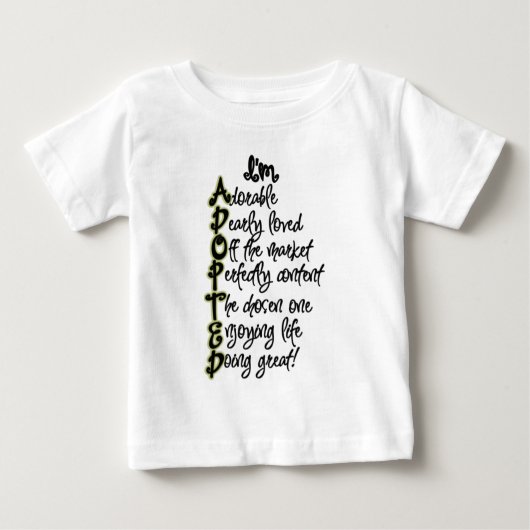 Pour Bébé T-shirt adopté (Devant)