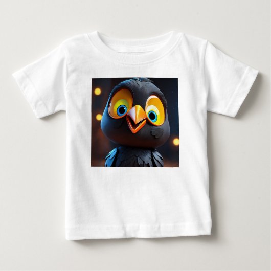 Pour Bébé T-shirt adorable Baby Crow (Devant)