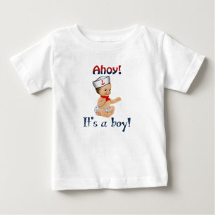 Pour Bébé T-shirt Ahoy C'est un Garçon