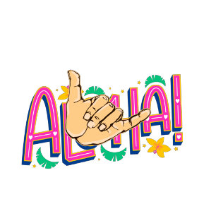 Pour Bébé T-shirt Aloha Hawaii