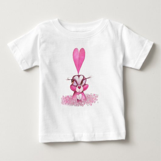 Pour Bébé T-shirt amour lapin (Devant)