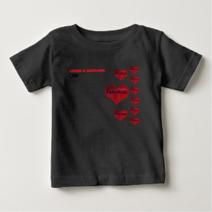 POUR BÉBÉ T-SHIRT AMOUREUX ET FABULEUX