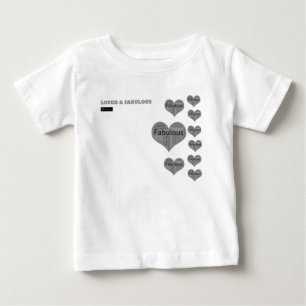 POUR BÉBÉ T-SHIRT AMOUREUX ET FABULEUX