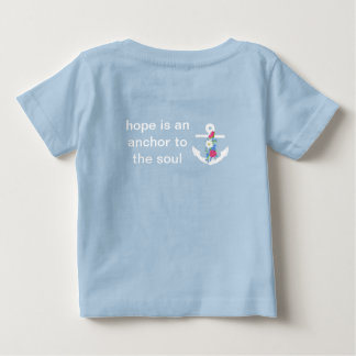 Pour Bébé T-shirt Ancre enfant avec fleurs